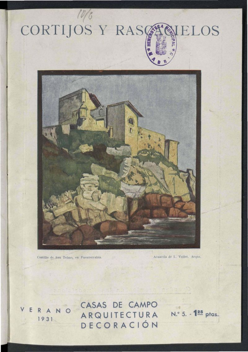 Cortijos y Rascacielos: casas de campo, arquitectura, decoracin. N. 5. Verano de 1931