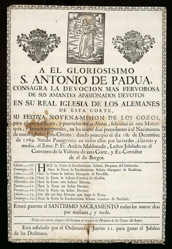 El gloriossimo San Antonio de Padua, consagra su devocin ms fervorosa de sus amantes apasionados devotos
	
