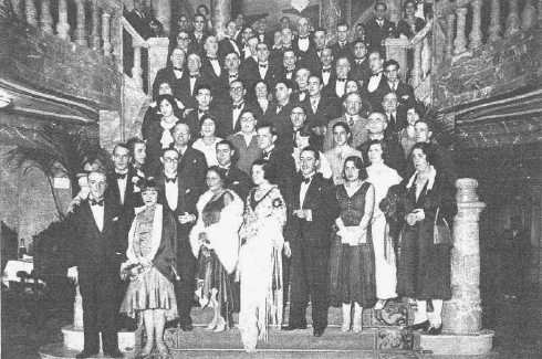 Invitados a la inauguracin del cine Rialto
