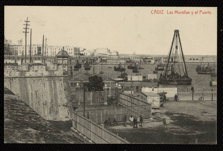 Cdiz. Las murallas y el Puerto