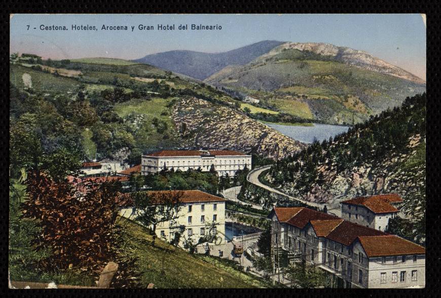 Cestona. Hoteles Arocena y Gran Hotel del Balneario