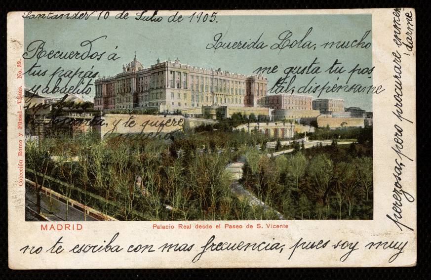 Palacio Real desde el Paseo de San Vicente