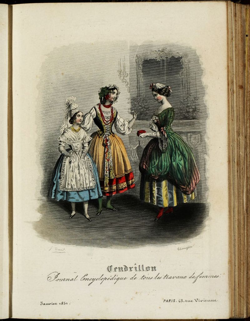 Cendrillon: journal encyclopdique de tous les travaux de femmes.Enero 1851