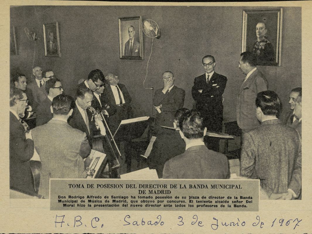 Toma de posesin del director de la Banda Municipal de Madrid