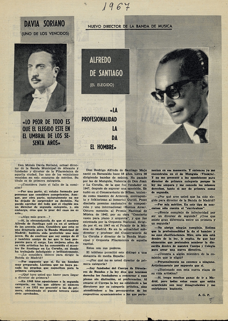 El nuevo director de la Banda de msica