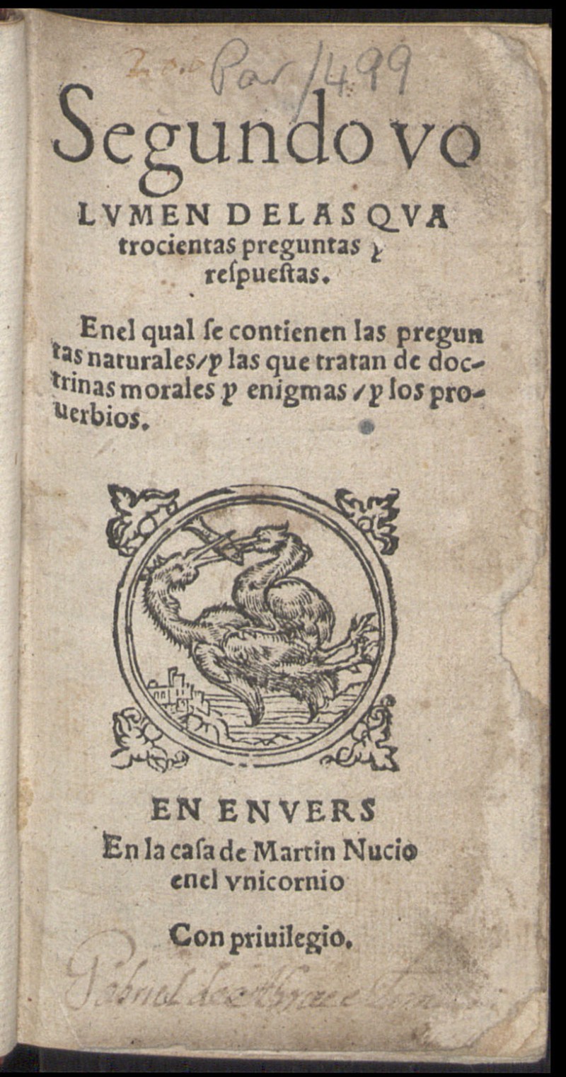 Las quatrocientas respuestas a otras ta[n]tas preguntas II (...)