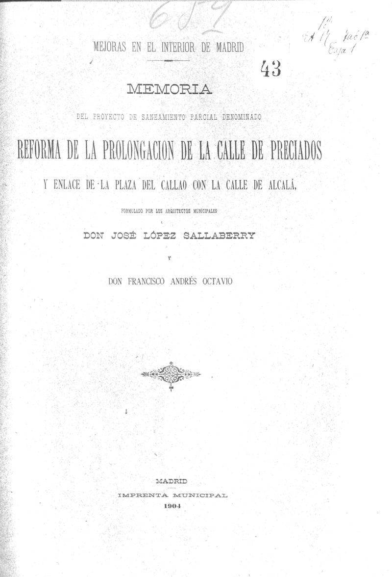 Segunda conferencia de Bruselas (1 al 6 de septiembre de 1902) para la profilaxia de la sfilis y enfermedades, bajo el patronato del gobierno belga/ memoria presentada al Excmo. Ayuntamiento de Madrid por el Delegado del mismo en la citada Conferencia Doctor A. Pardo Regidor