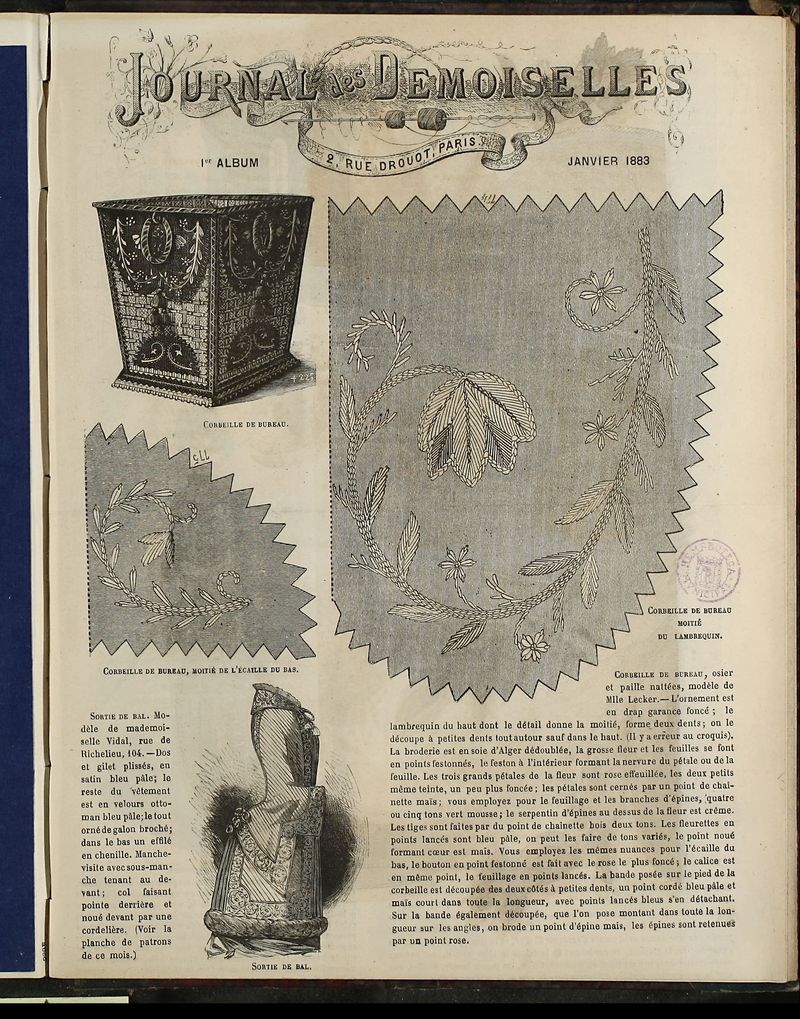 Journal des Demoiselles. lbum