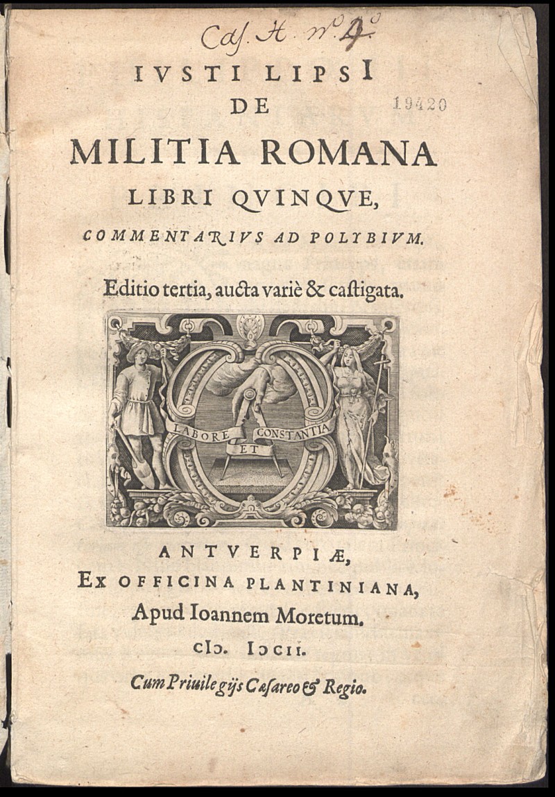 Iusti Lipsi De militia romana libri quinque : commentarius ad Polibium