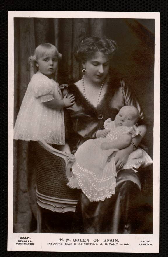 H. M. Queen of Spain, Infante Marie Christina and Infant Juan