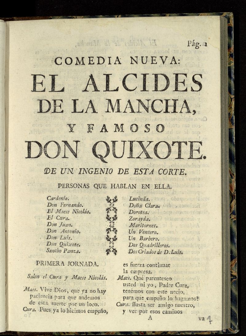 El Alcides de la Mancha y famoso Don Quixote