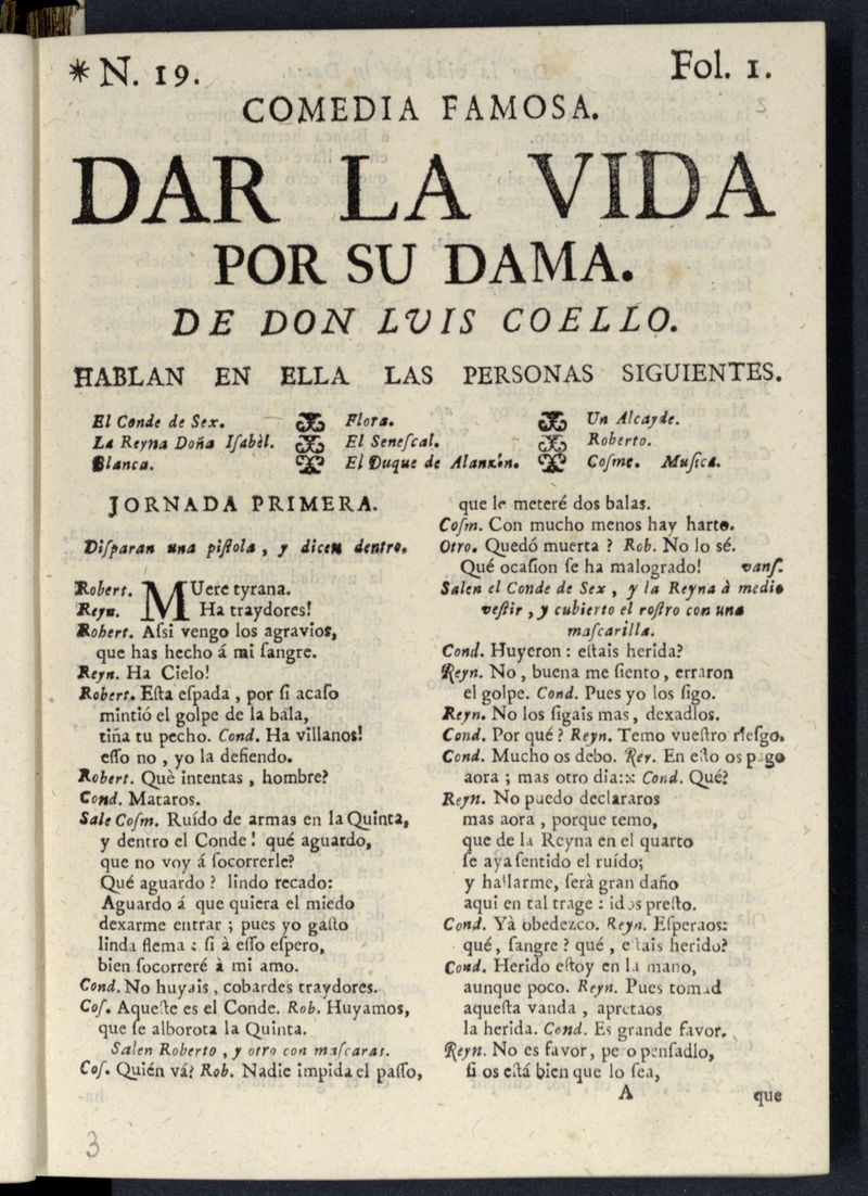 Dar la vida por su dama