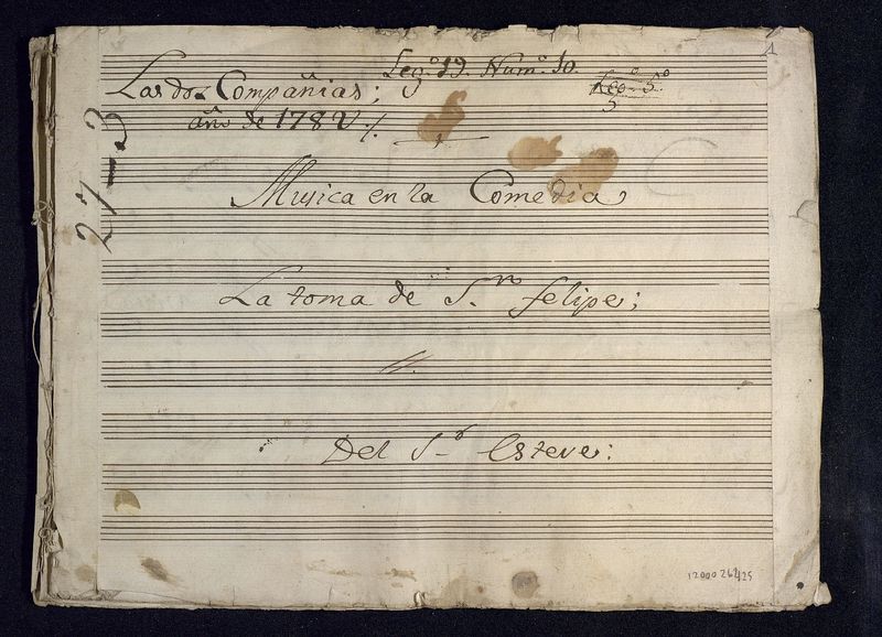 Musica en la comedia La toma de San Felipe