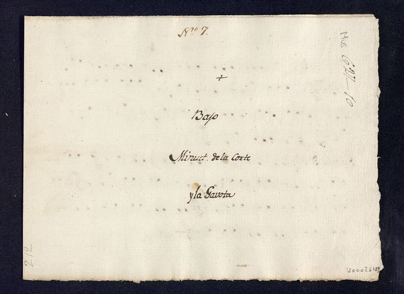 Minuet de la corte y la gavota