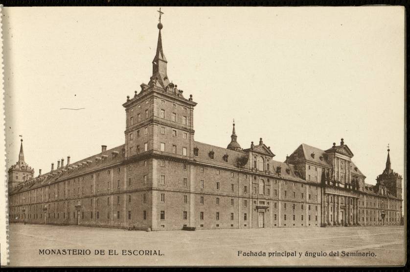 Monasterio de El Escorial - Fachada principal y ngulo del Seminario