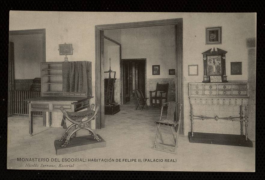 Monasterio de El Escorial. Habitacin de Felipe II