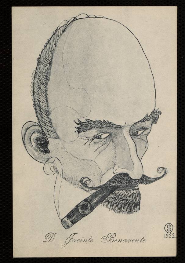 Caricatura de Jacinto Benavente