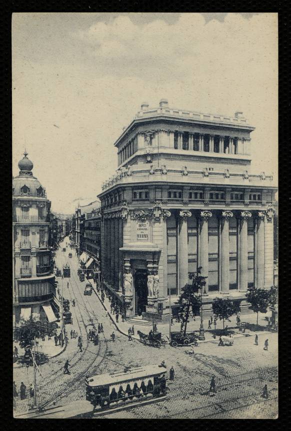 Banco Espaol del Ro de la Plata y calle del Barquillo