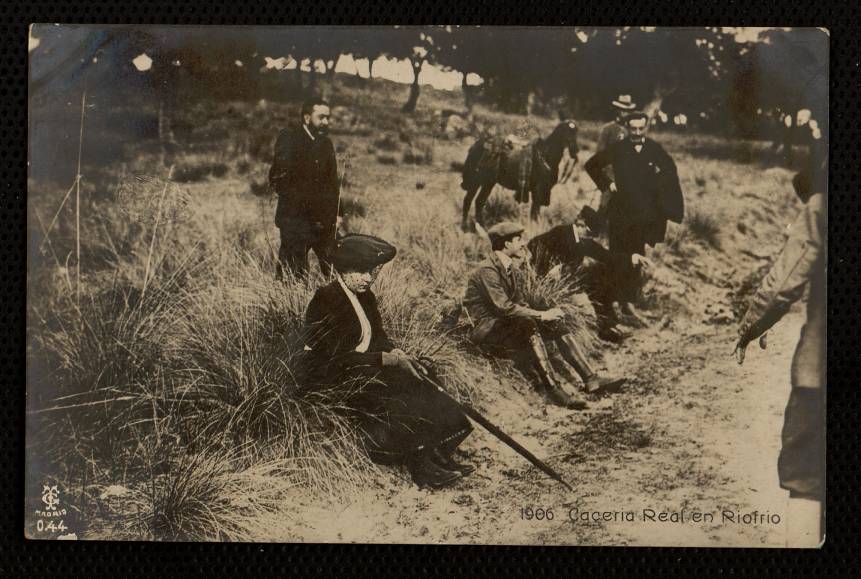 Cacera real en Riofro, en 1906