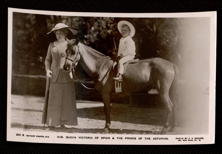 H. M. Queen Victoria of Spain and the Prince of the Asturias