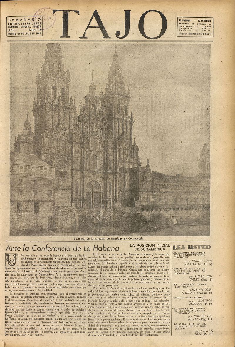 Tajo, 27 de julio de 1940