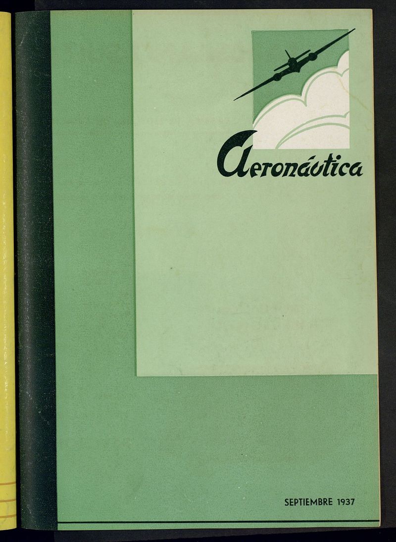 Aeronutica : revista profesional de aviacin. Septiembre 1937