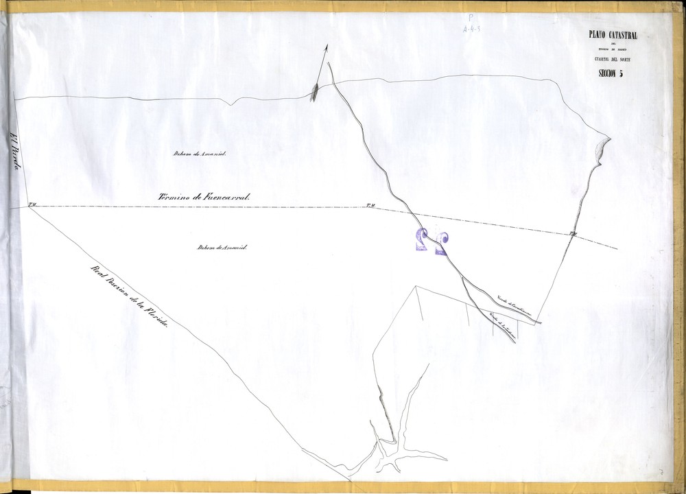 Plano catastral del trmino de Madrid. Cuartel del Norte. Seccin 5