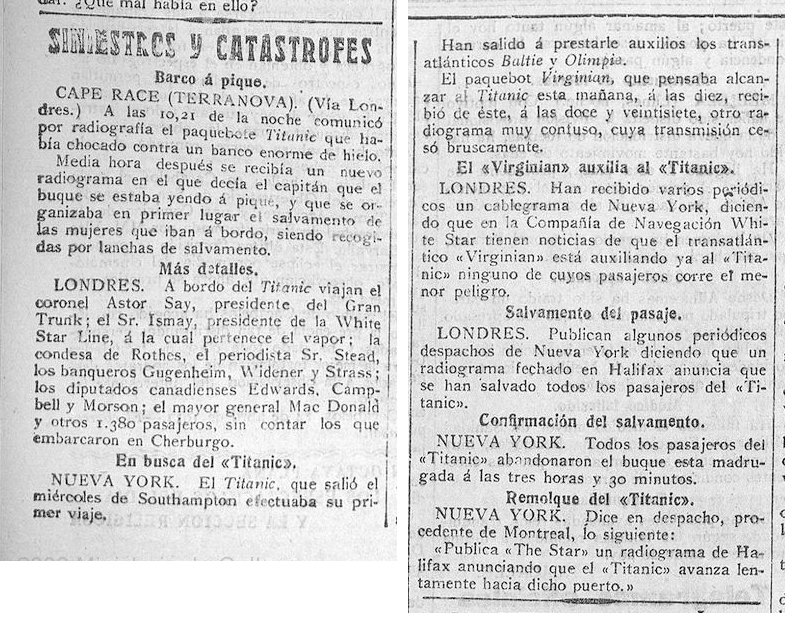 Siniestros y catstrofes: El Titanic a pique