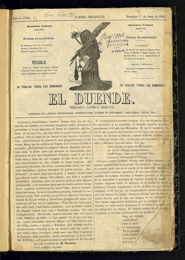 El Duende: peridico satrico semanal