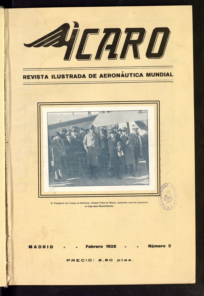 caro: revista ilustrada de aeronutica mundial. Febrero de 1928, n 2