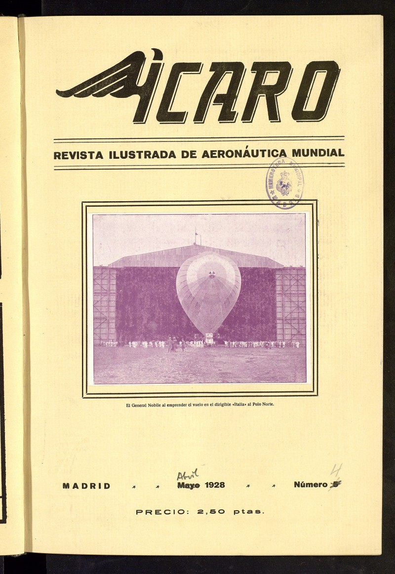 caro: revista ilustrada de aeronutica mundial. Abril de 1928, n 4