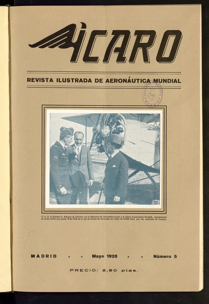 caro: revista ilustrada de aeronutica mundial. Mayo de 1928, n 5