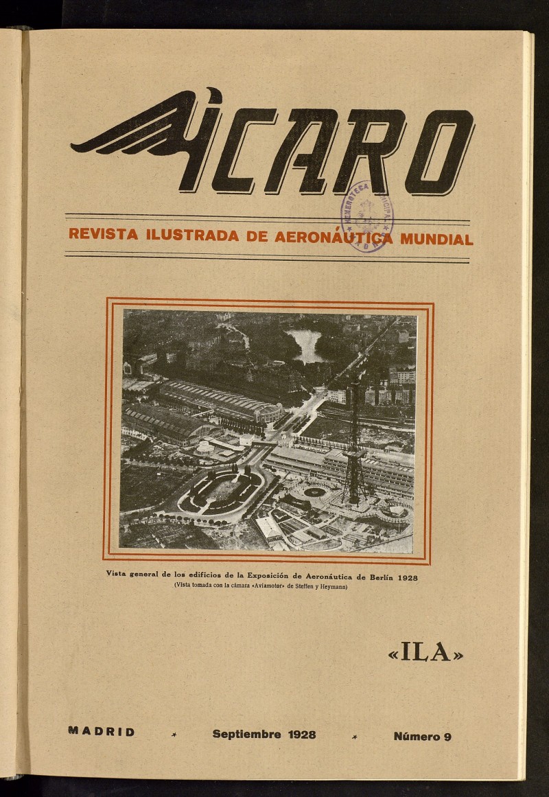 caro: revista ilustrada de aeronutica mundial. Septiembre de 1928, n 9