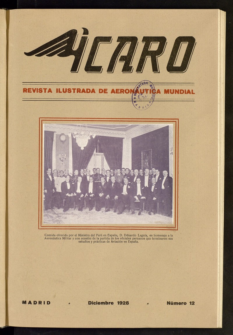 caro: revista ilustrada de aeronutica mundial. Diciembre de 1928, n 12