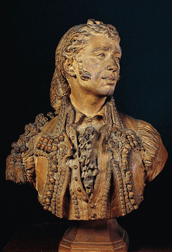 Busto de majo con redecilla 