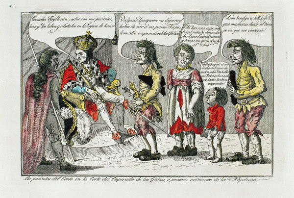 Caricatura de la familia de Napolen