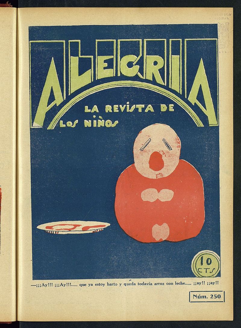 Alegra: la revista de los nios del 26 de octubre de 1929, n 250