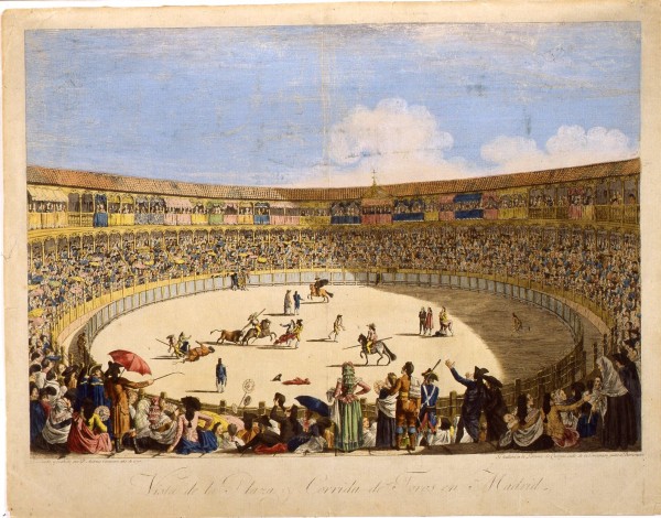 Vista de una corrida de toros en Madrid