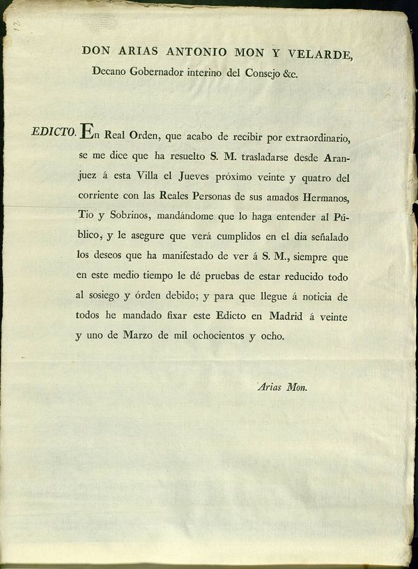 Edicto, 1830-03-21