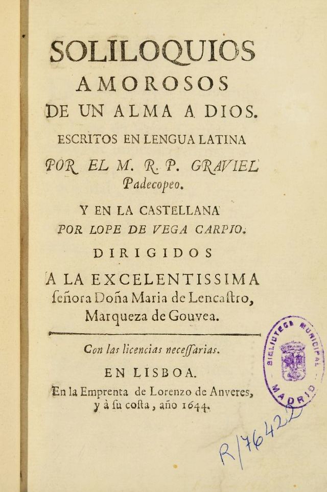 Soliloquios amorosos de un alma a Dios