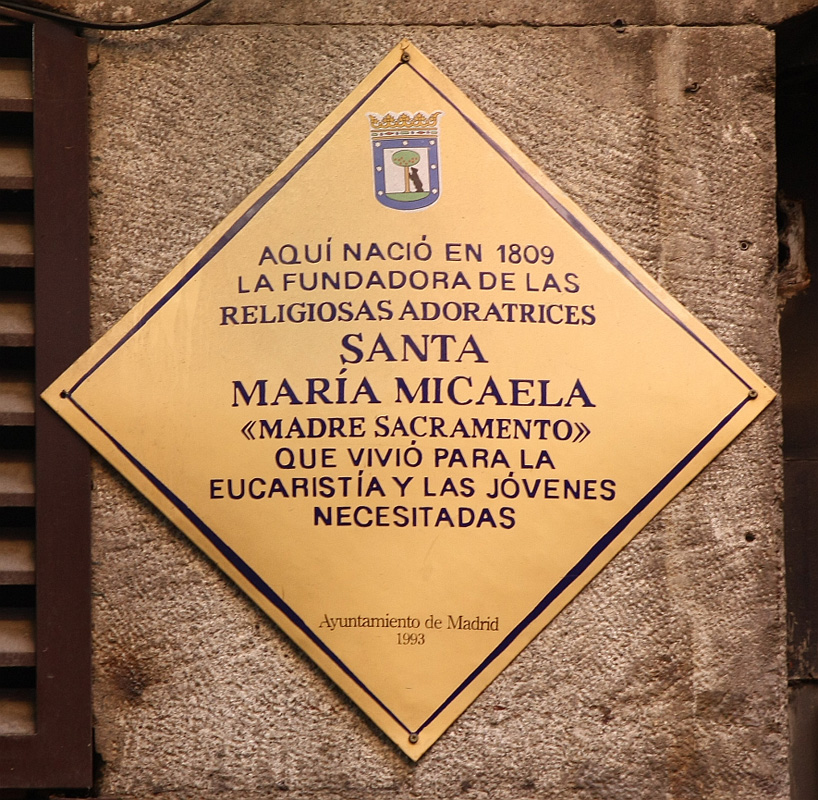Santa María Micaela (Madre Sacramento)