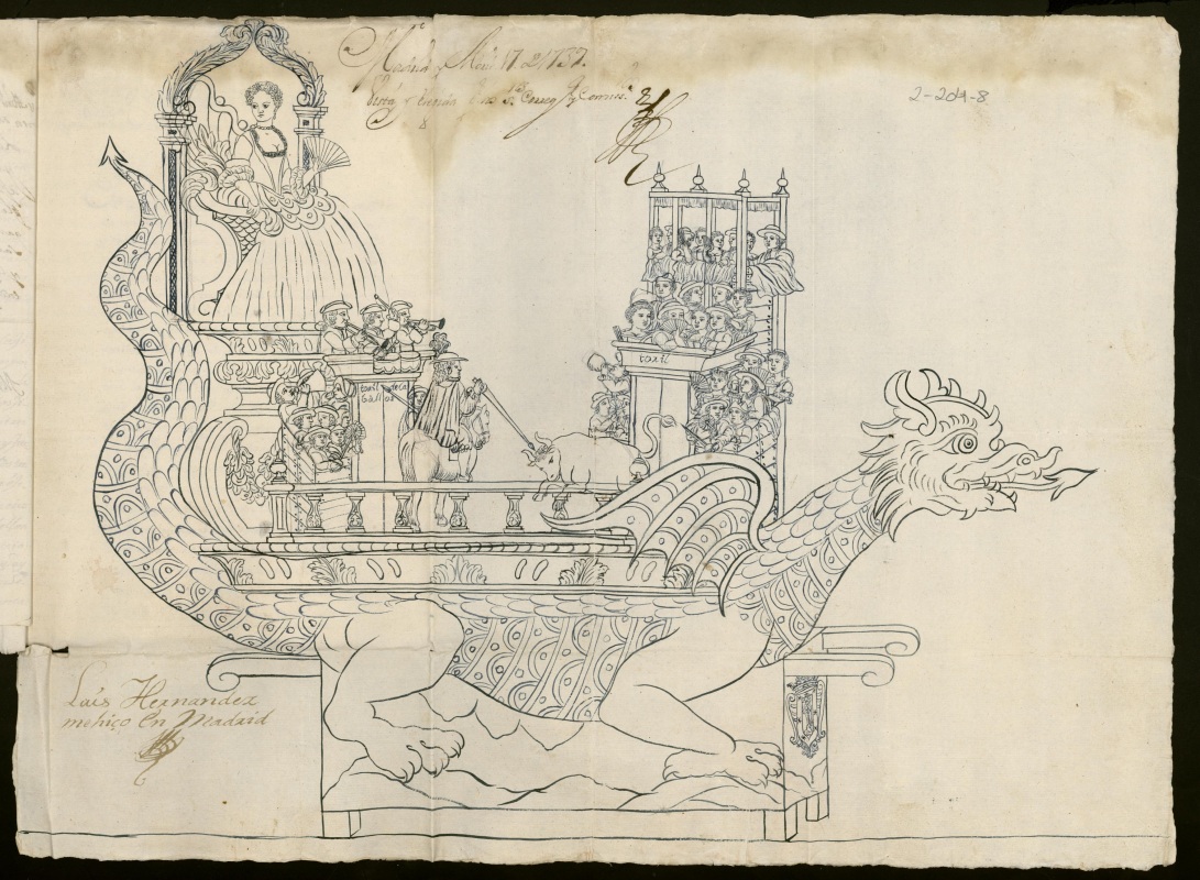 Tarasca para la procesin del Corpus de 1739