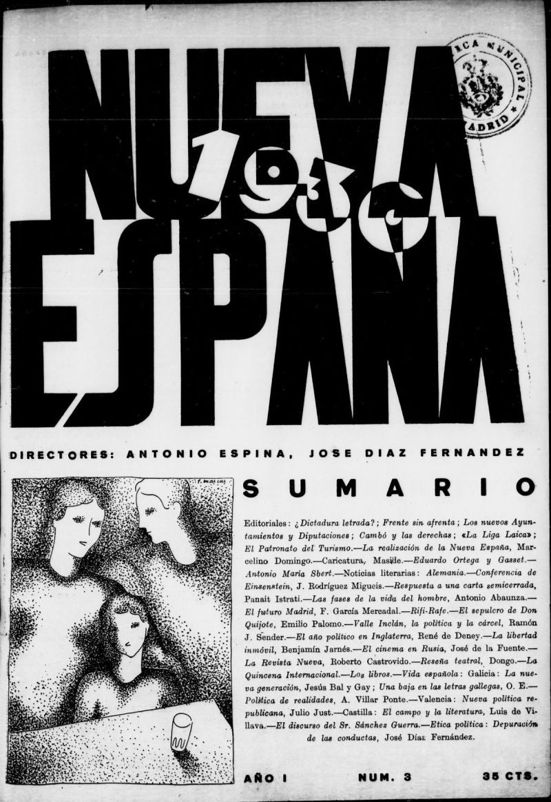 Nueva Espaa del 1 de marzo de 1930, n 3