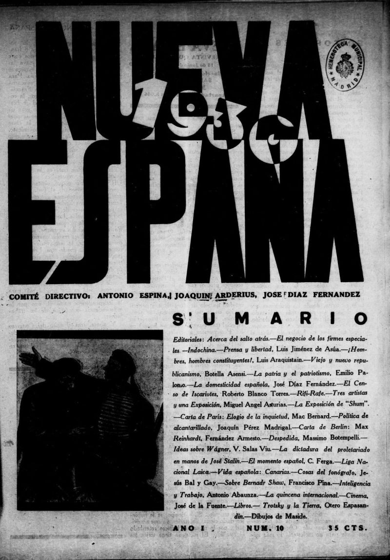 Nueva Espaa del 15 de junio de 1930, n 10