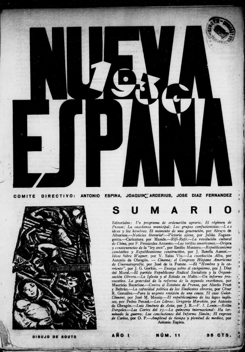 Nueva Espaa del 1 de julio de 1930, n 11