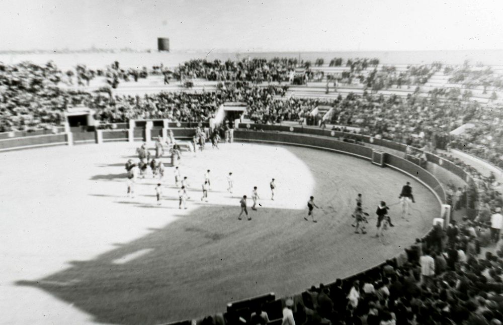 Interior de la Plaza de Toros de Vista Alegre el da de su inauguracin en la segunda etapa