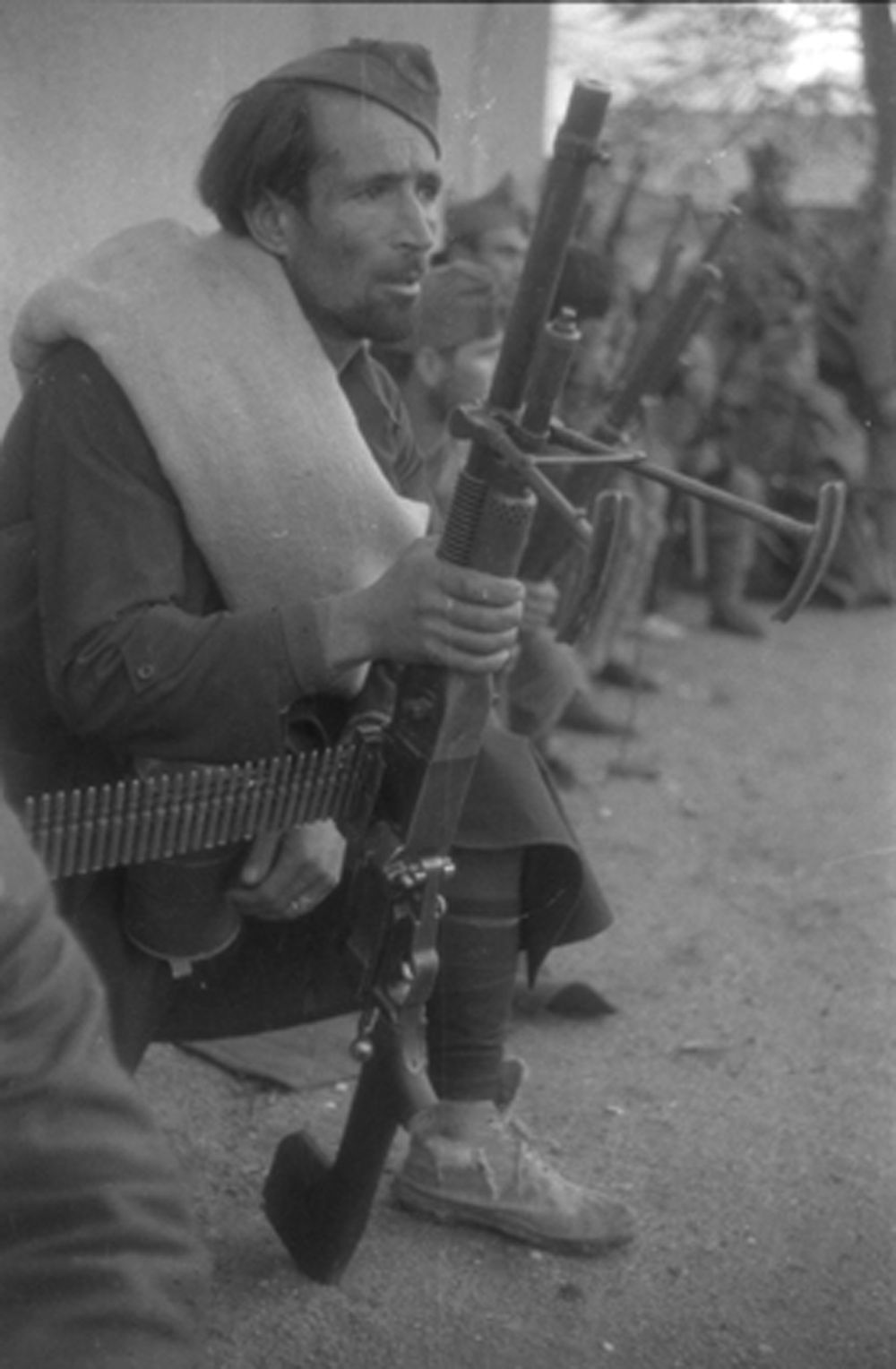 Soldados nacionales en el frente de Carabanchel