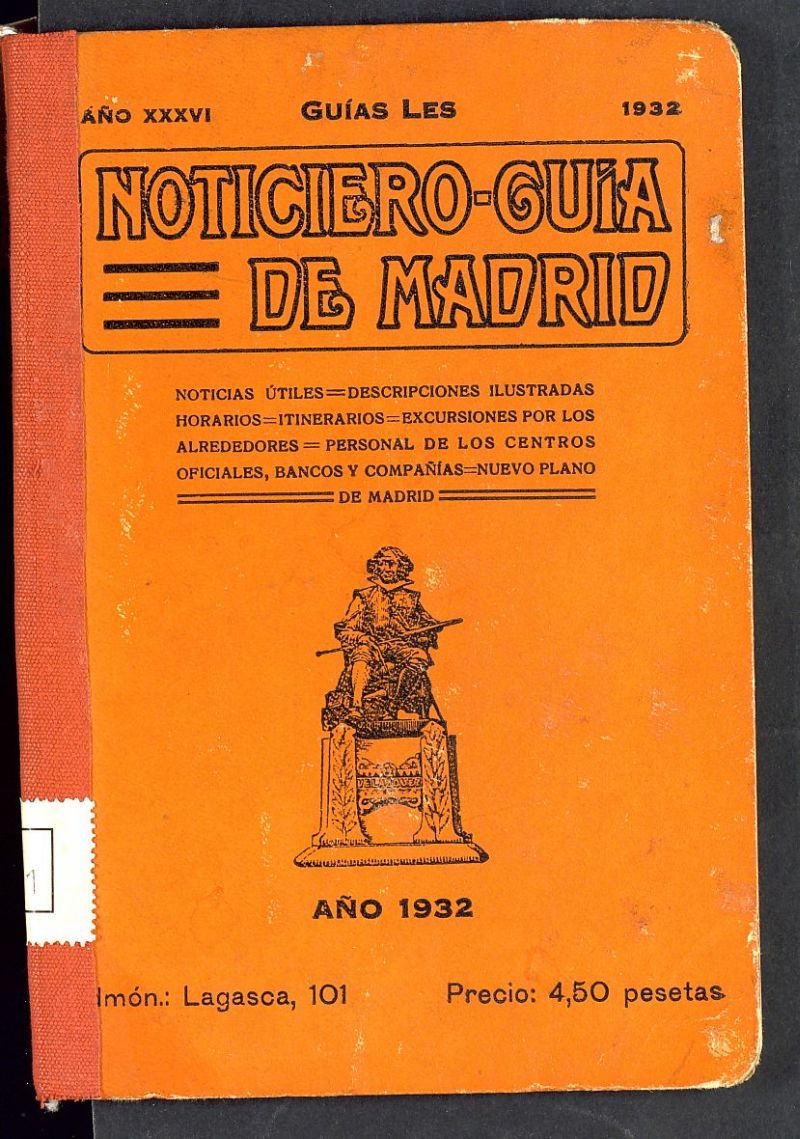 Noticiero-guia de Madrid del año 1932