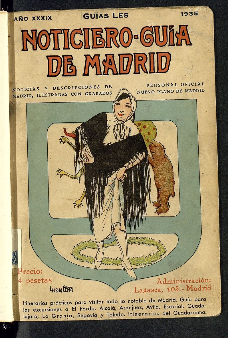 Noticiero-guia de Madrid del año 1935
