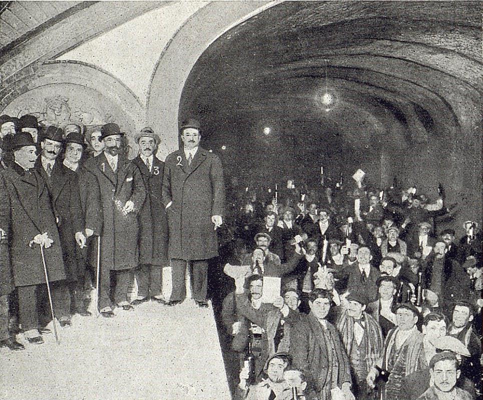 Visita de las Autoridades a las obras del metro